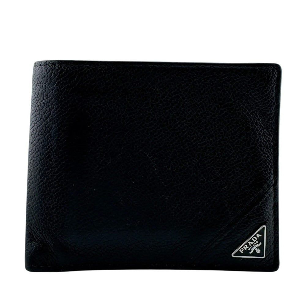 PRADA 2MO513 Saffiano Leather Bi-fold Wallet, Black
